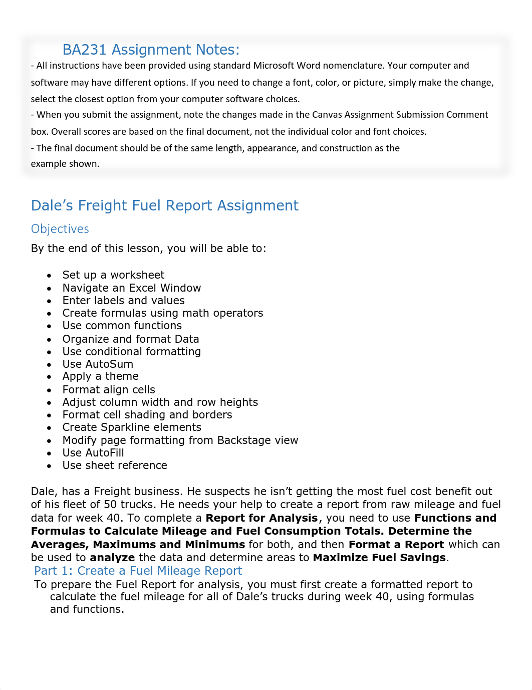 Week 4 Dale's Freight Fuel Report Assignment.pdf_dhkx4rppfjy_page1