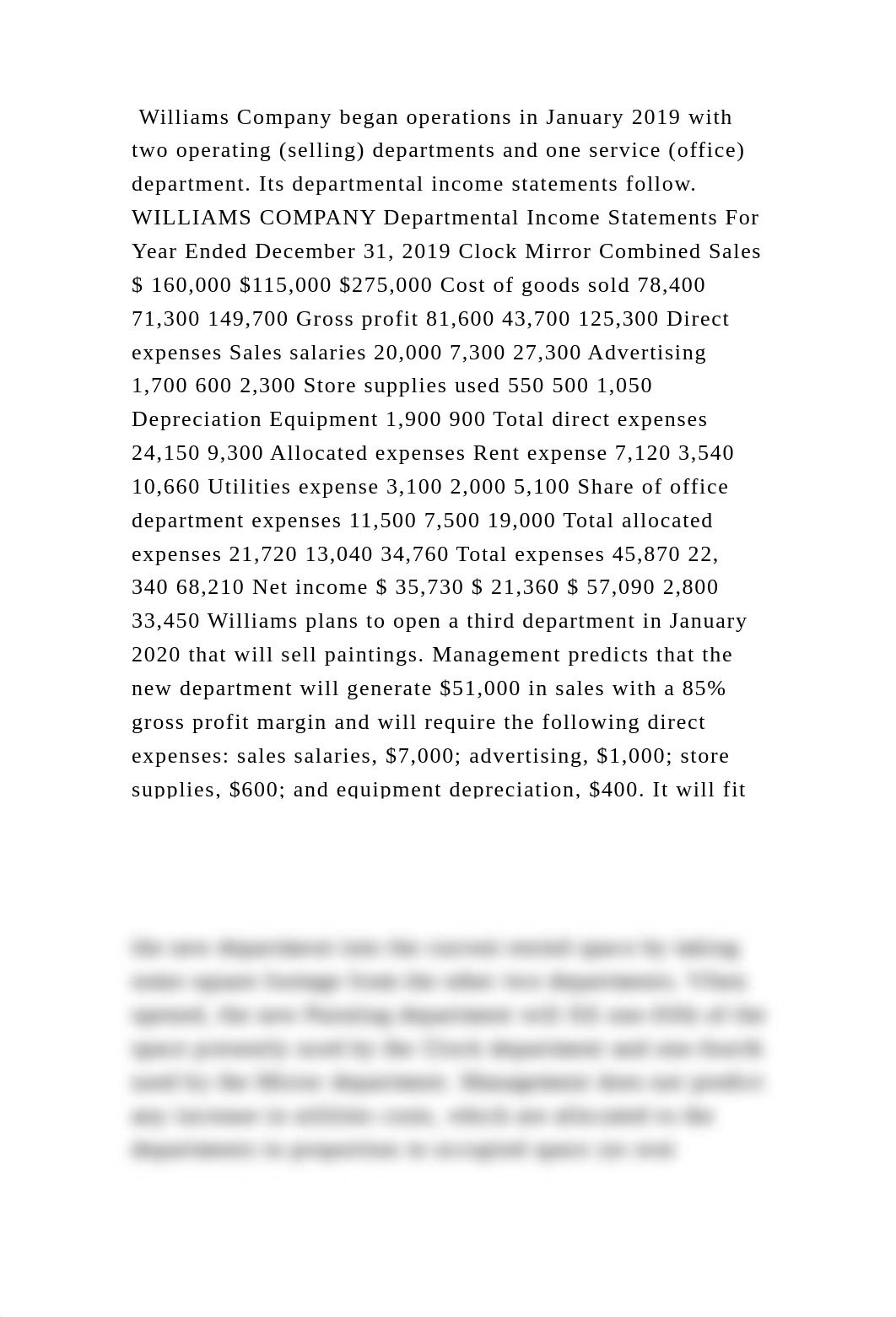 Williams Company began operations in January 2019 with two operating .docx_dhl02j97um5_page2