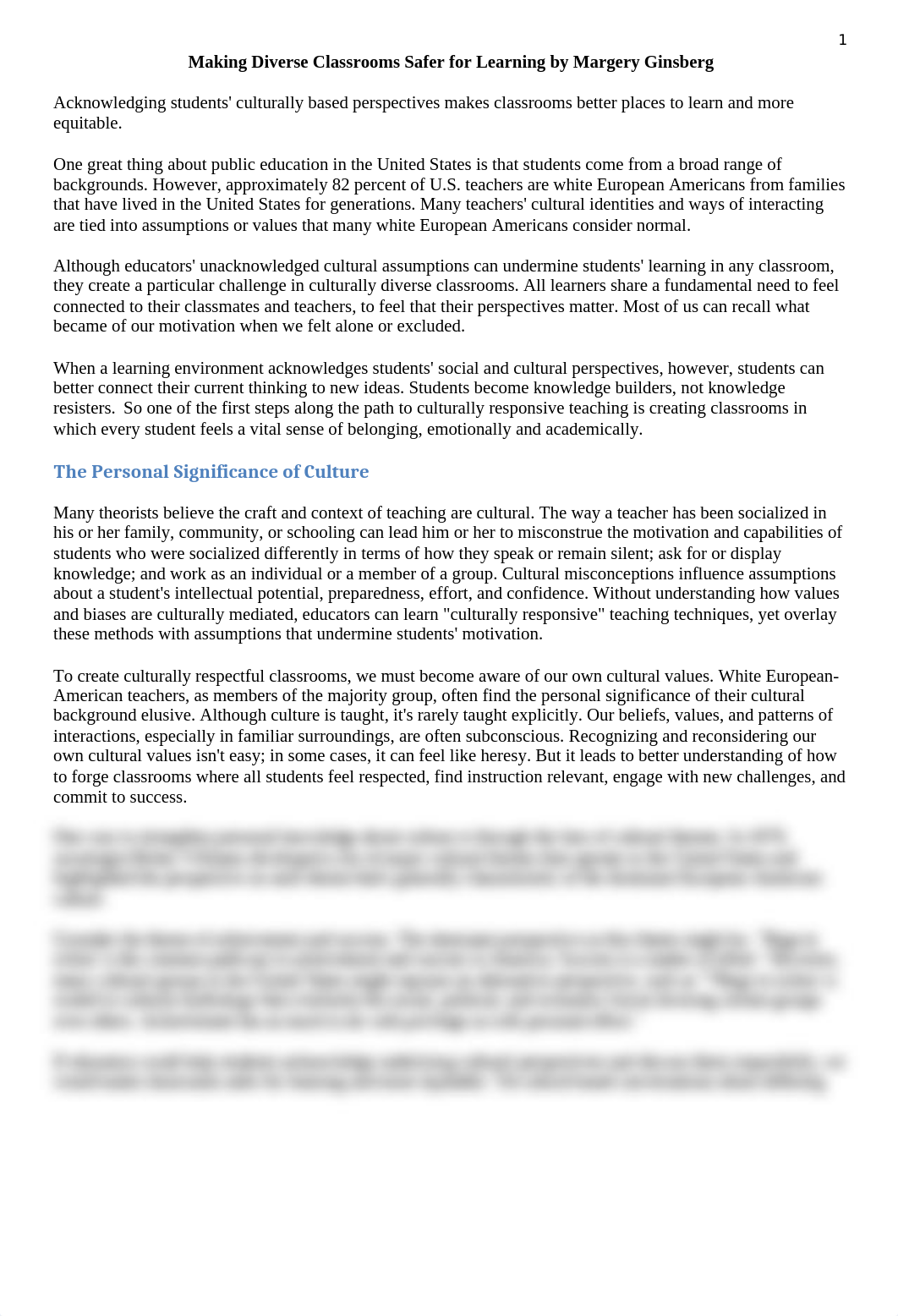 Editorial Educational Equity Culturally Diverse Classrooms Margery Ginsberg.docx_dhl32yektmz_page1