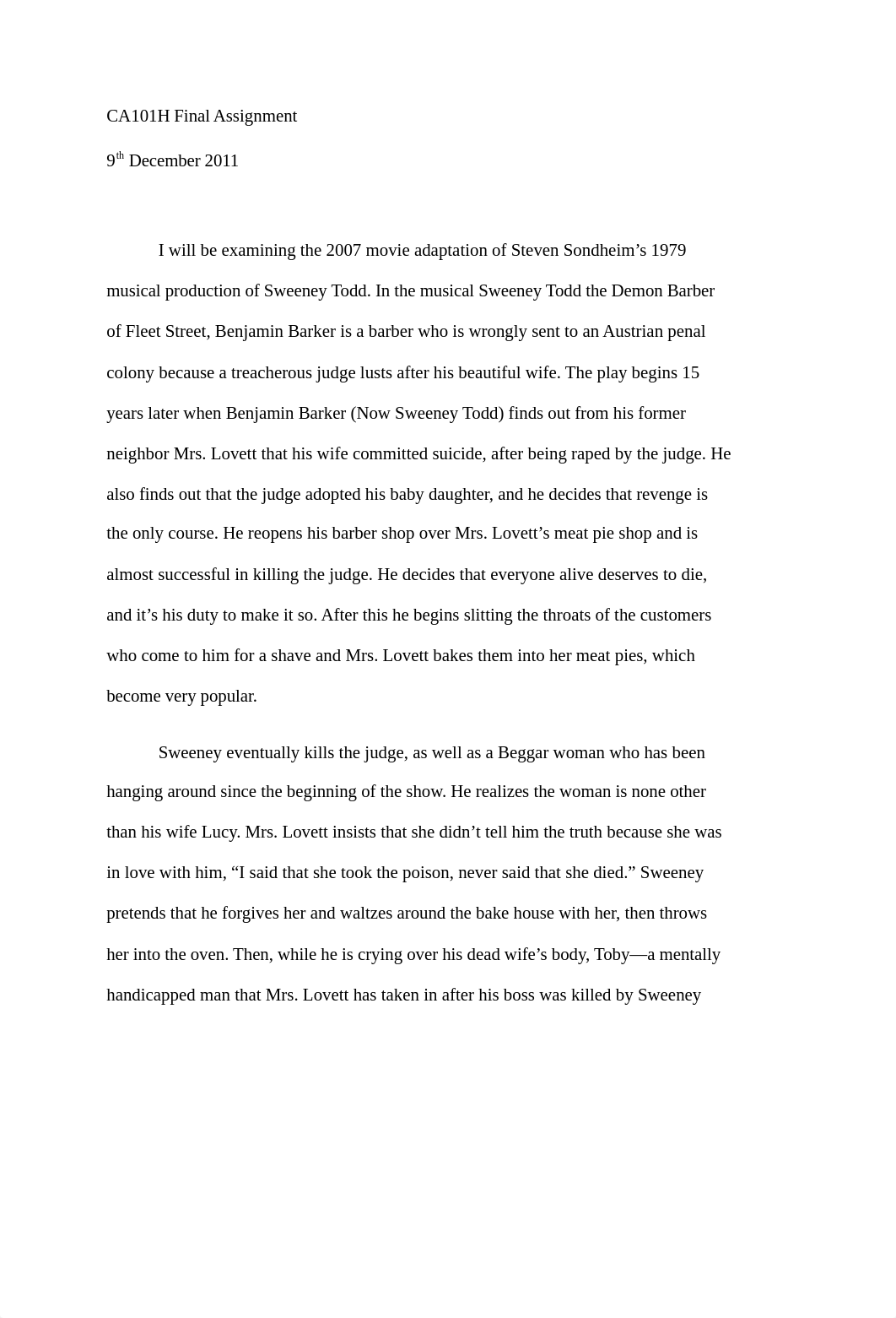 CA101H Final Assignment- An essay on adaptation_dhl5kkh5vkx_page1