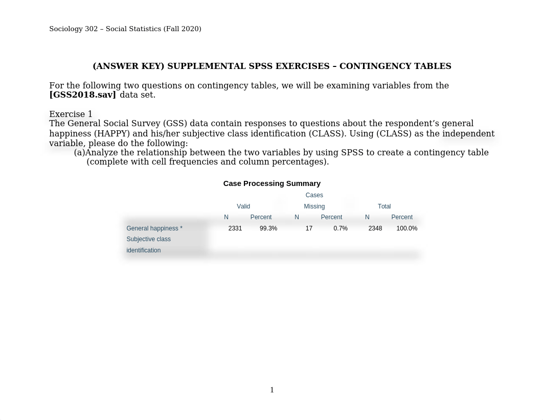 (Fall20 Stats) (5) (Answers) SPSS Exercise #5 - Contingency Tables.doc_dhl9lxaon84_page1