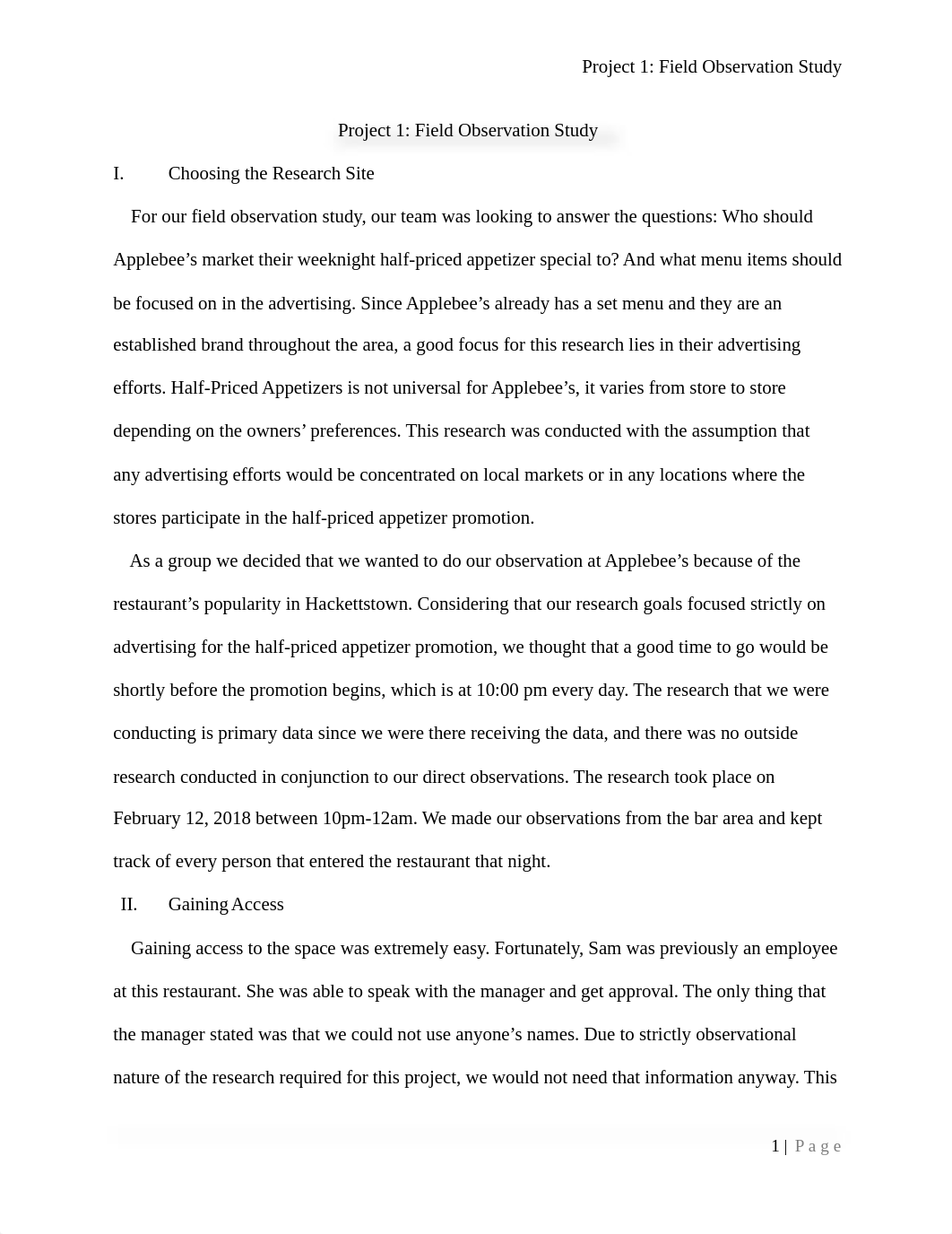 BUS3410N Marketing Research Project 1 Field Observations with cover page.xlsx.docx_dhl9tewauwl_page2