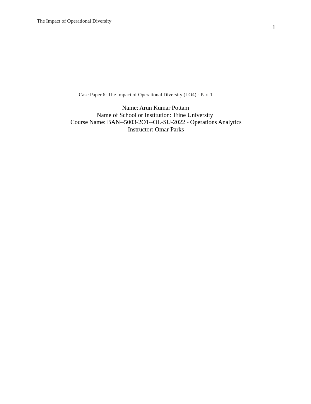 Case Paper 6_ The Impact of Operational Diversity (LO4) - Part 1.docx_dhlh1b82eh0_page1