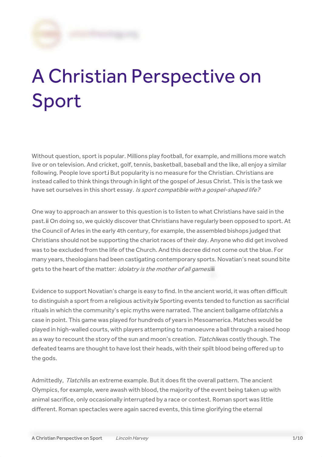 Harvey, A Christian Perspective on Sports.pdf_dhllkpi5kpz_page1