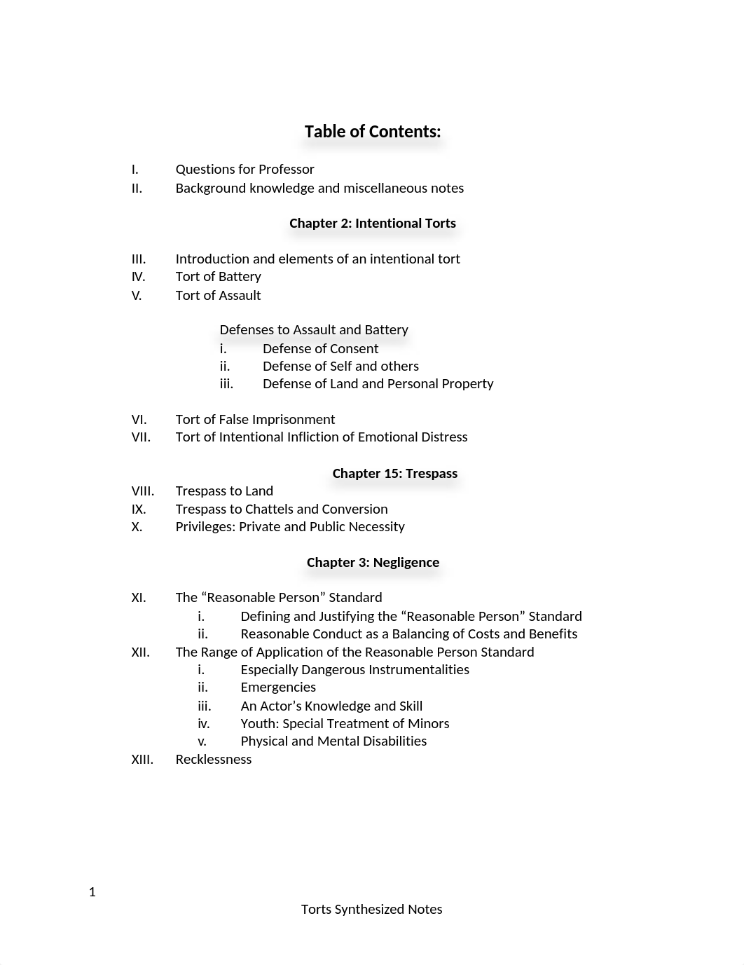 Torts Synthesized Notes.docx_dhlt2sqdssu_page1