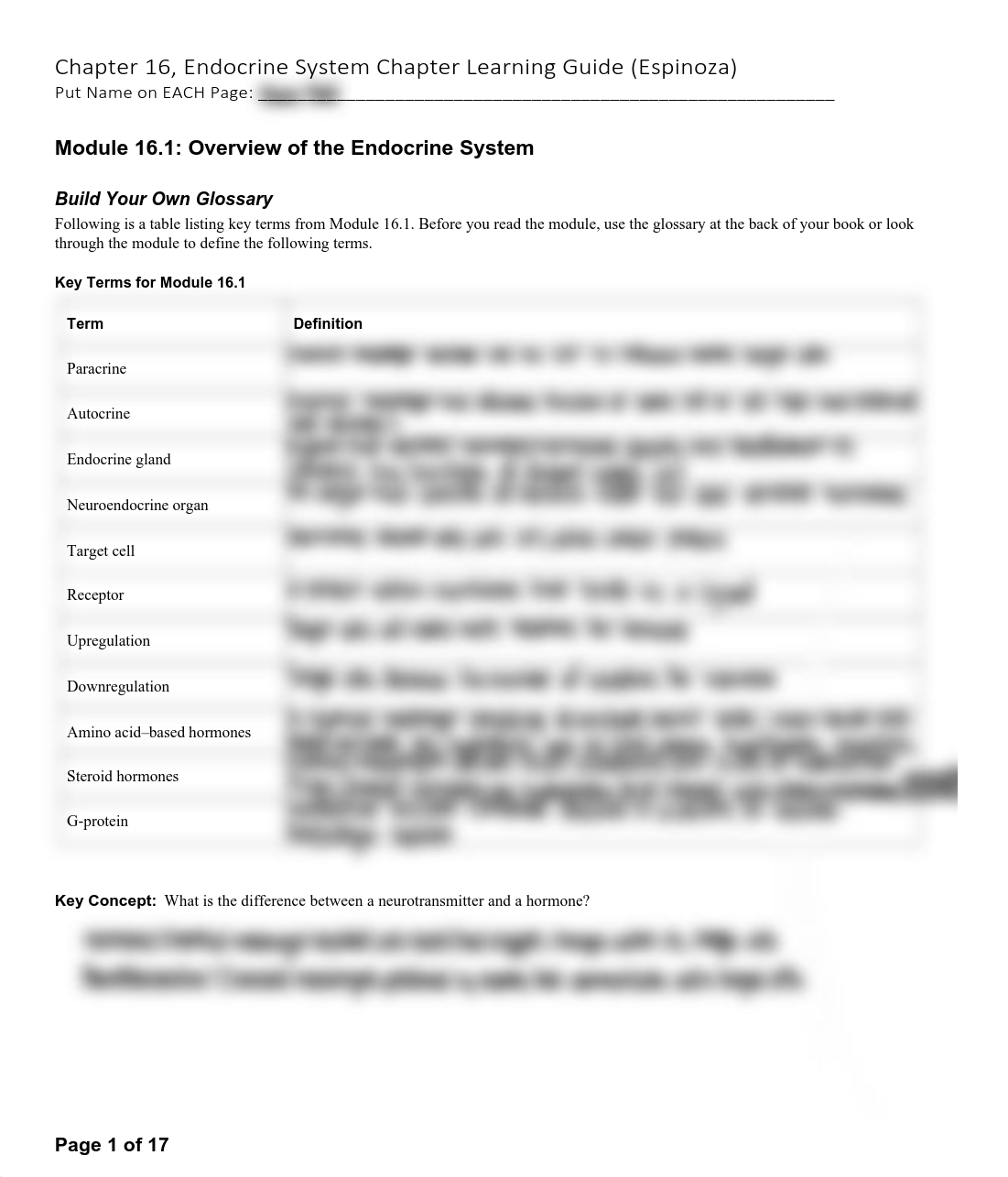 Chapter 16 Endocrine System Learning Guide (Espinoza) 2.pdf_dhlwj6do1wq_page1