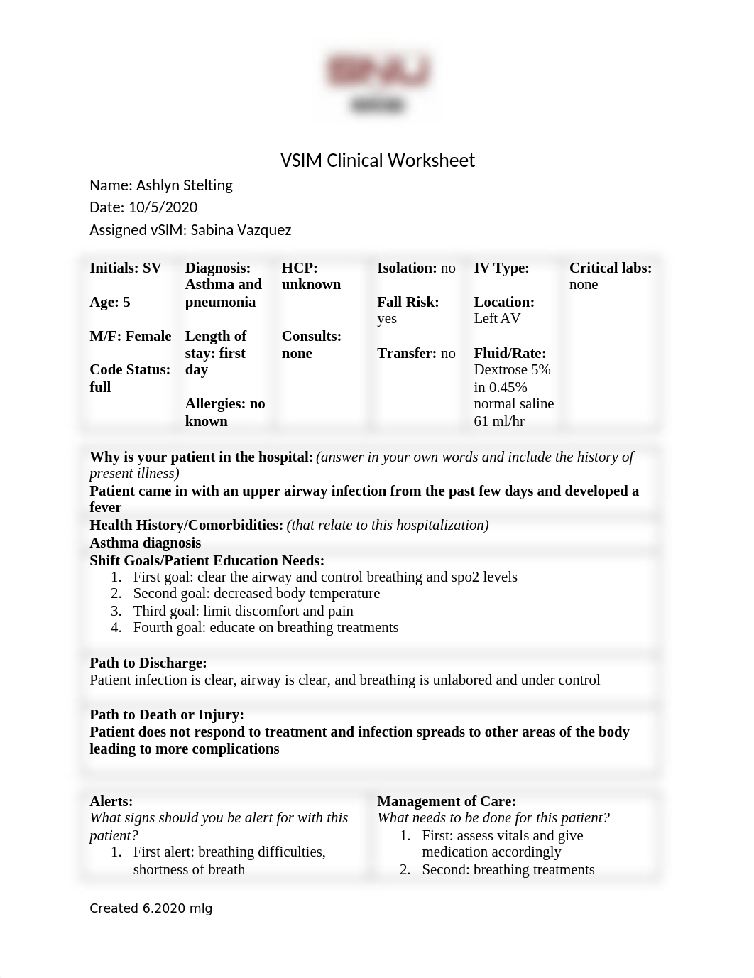 vSim Clinical Worksheet SV.docx_dhlyp43xkh3_page1