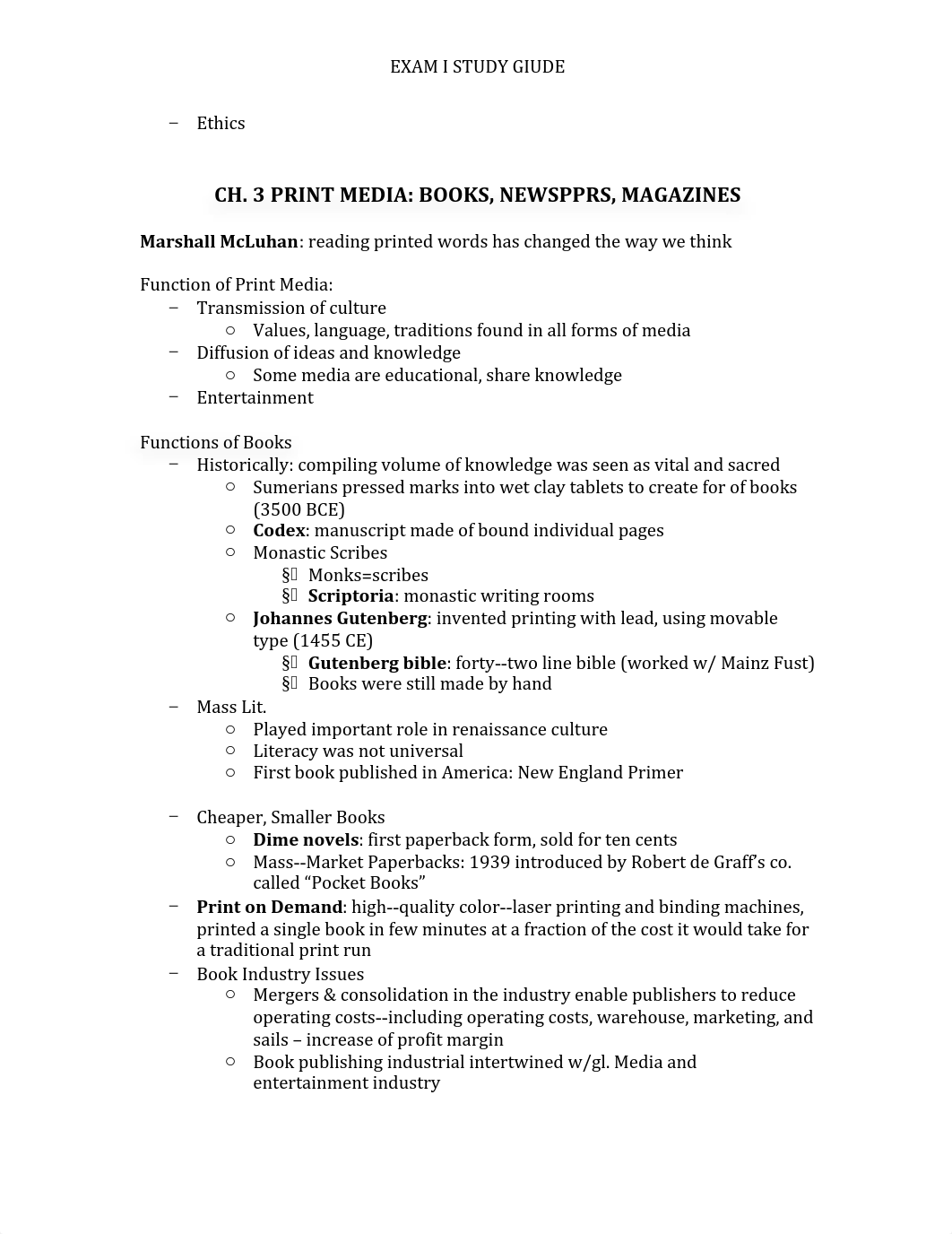 EXAM I Studyguide - Ch. 1-6 •	Pavlik, John V. and Shawn McIntosh.  Converging Media:  A New Introduc_dhlze7zcc3c_page2