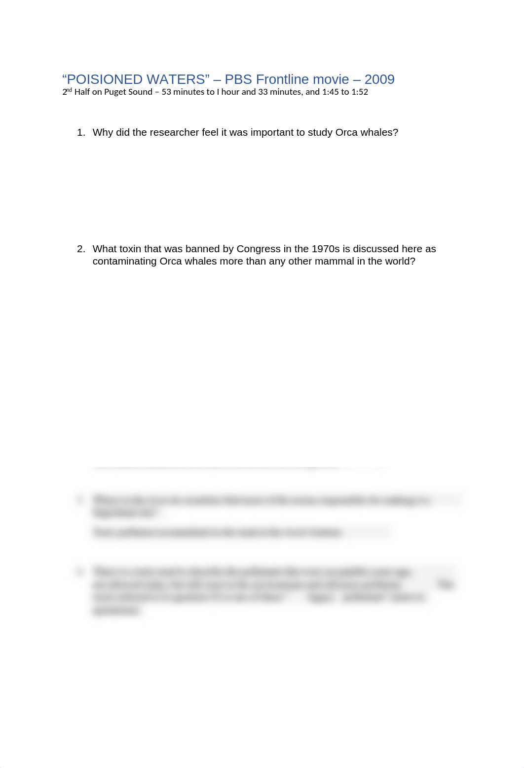 Questions - Poisoned Waters - Frontline Movie - Puget Sound Pollution (1).docx_dhm0m6kjyzg_page1