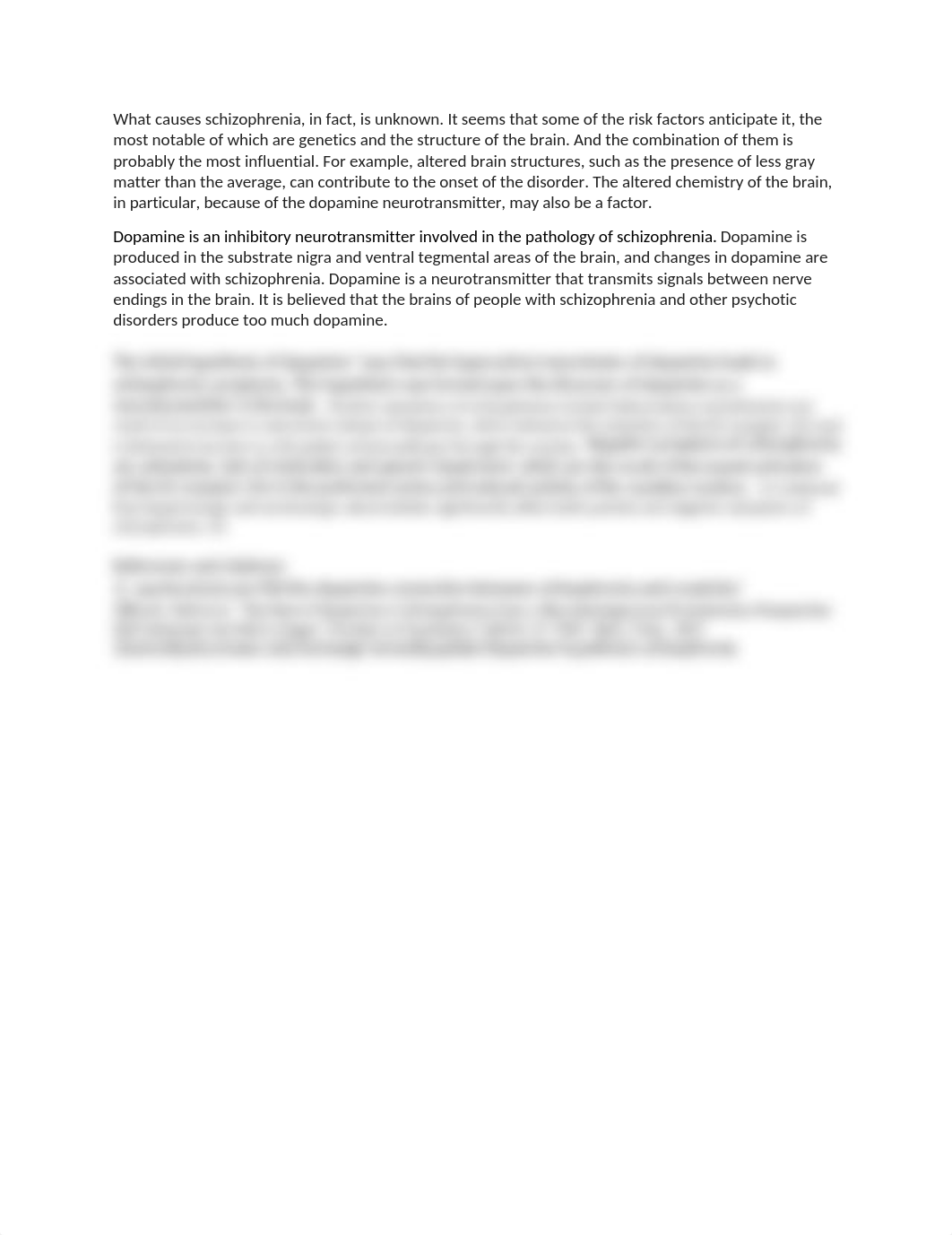 Research says that elevated levels of dopamine can cause schizophrenia.docx_dhm91n04t2v_page1