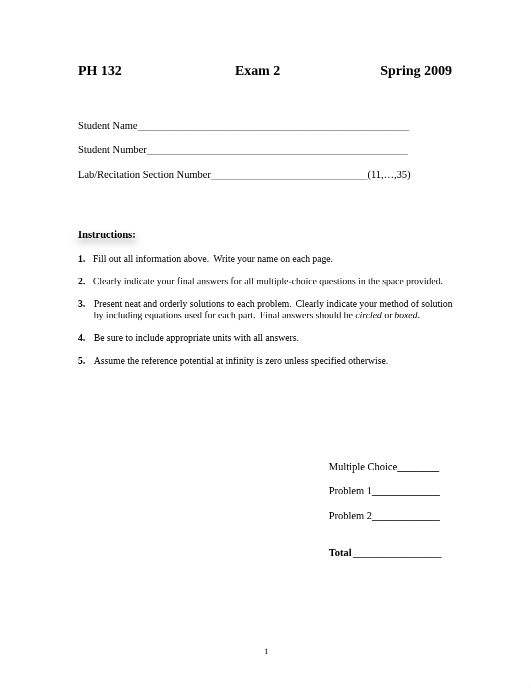 Exam 2 spring 2009_dhm979cb8jo_page1