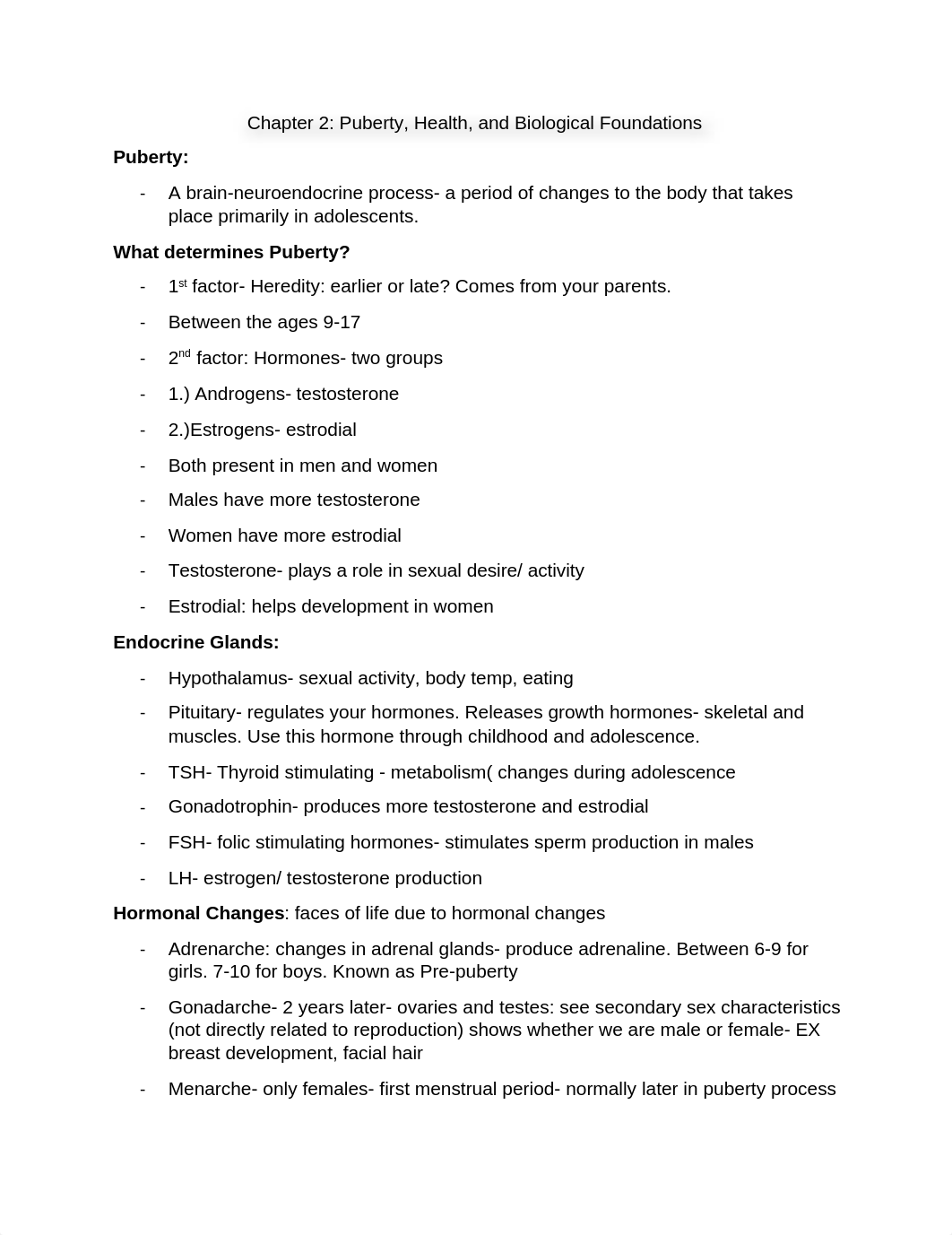 Puberty, Health, and Biological Foundations Class Notes_dhmar7rbjor_page1