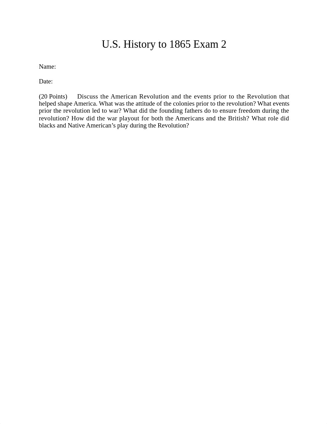 US History to 1865 Exam 2.docx_dhmccpqpk1g_page1