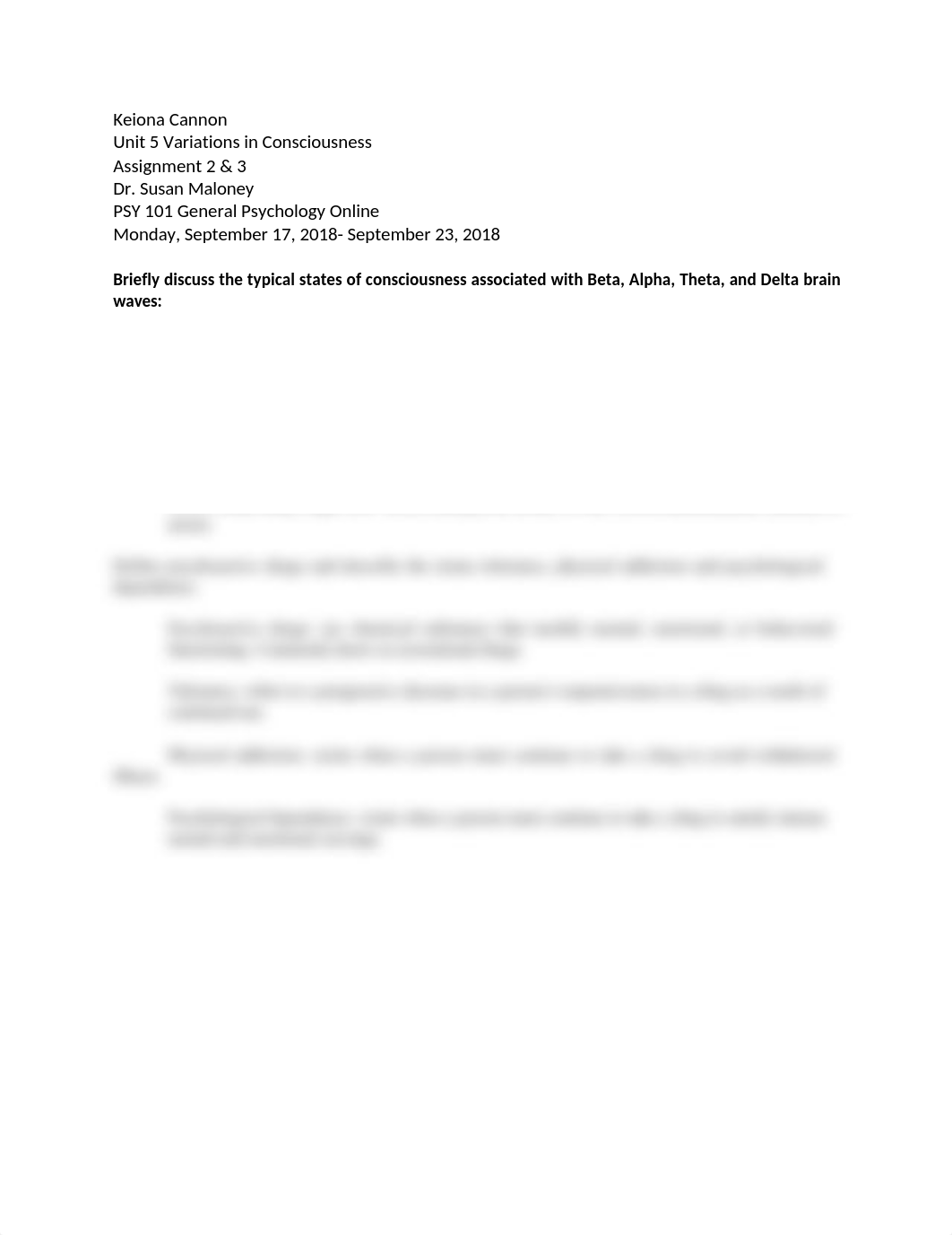 Unit 5 Variations in Consciousness Assignment 2&3.docx_dhmdhmopw86_page1