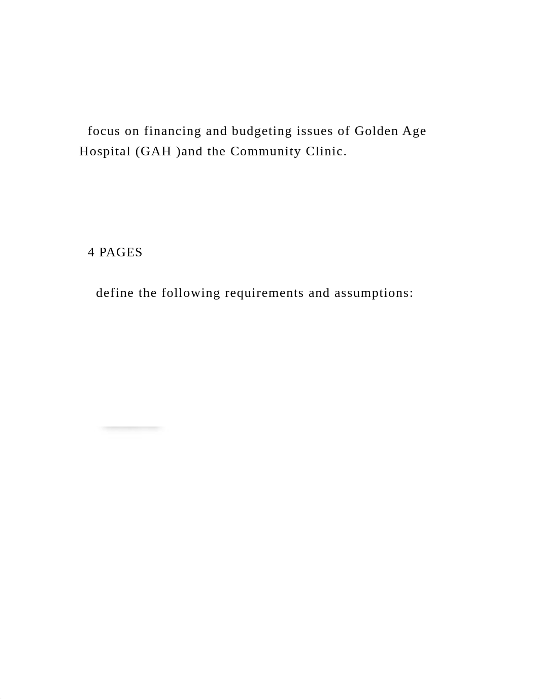 focus on financing and budgeting issues of  Golden Age Hospital.docx_dhmxlpbrrqc_page2