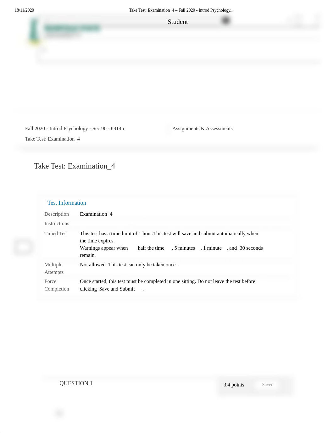 Take Test_ Examination_4 - Fall 2020 - Introd Psychology.._.pdf_dhn1aa8eyq6_page1