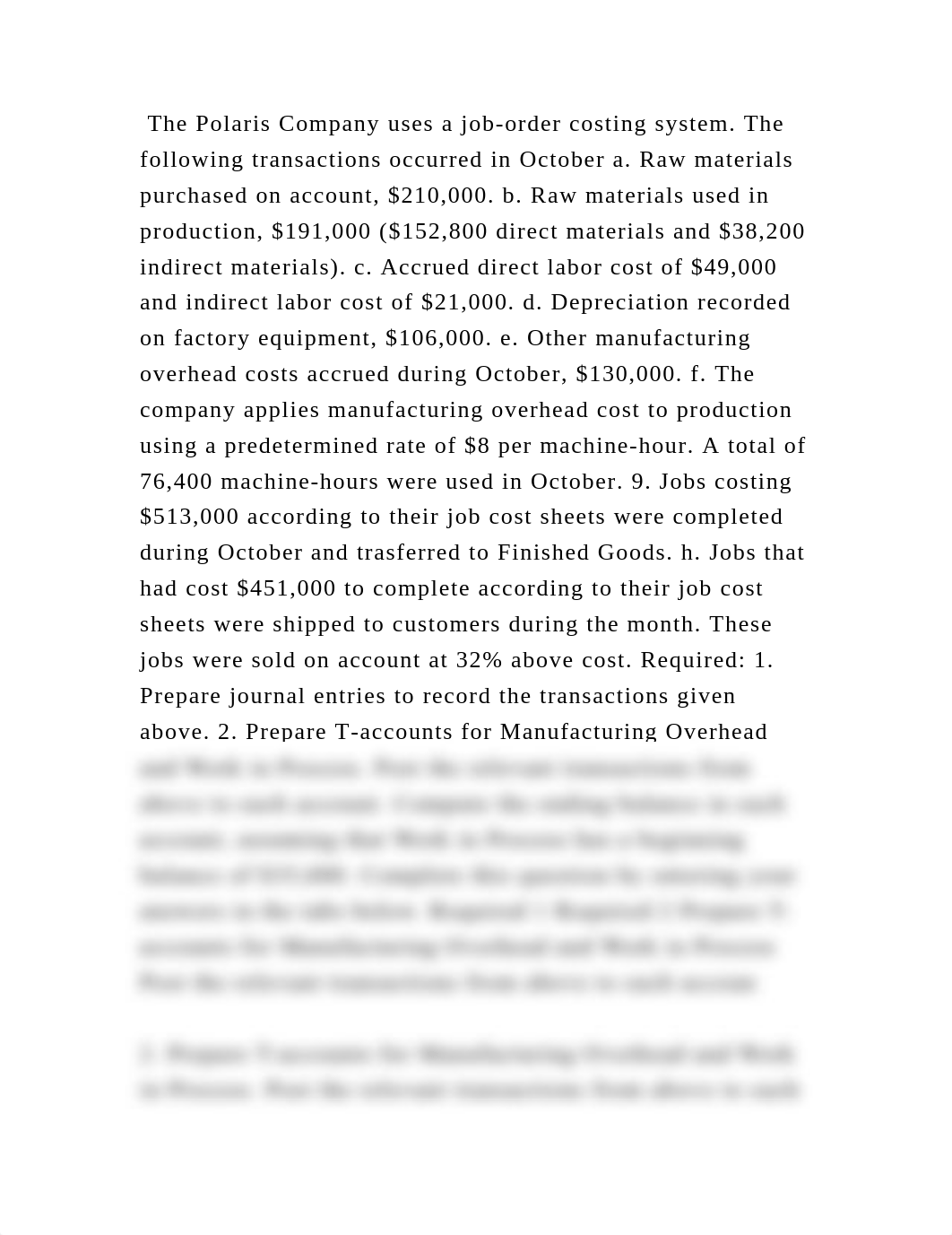 The Polaris Company uses a job-order costing system. The following tr.docx_dho5ct7xwpn_page2