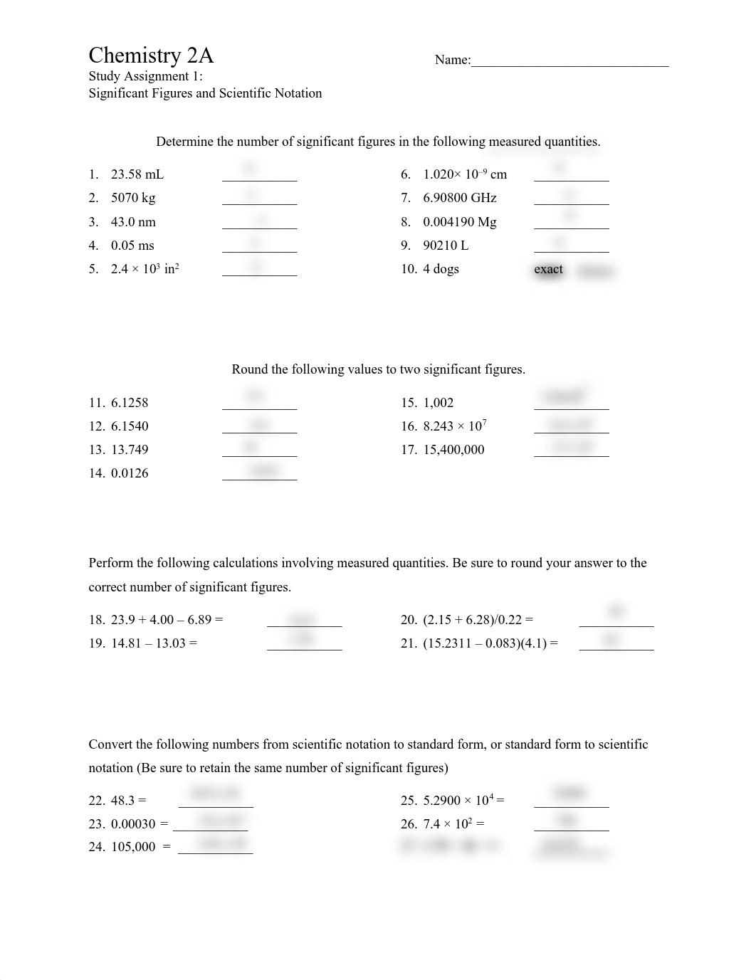 Study Assignment 1 (Significant Figures and Scientific Notation).pdf_dho5w7jus3x_page1