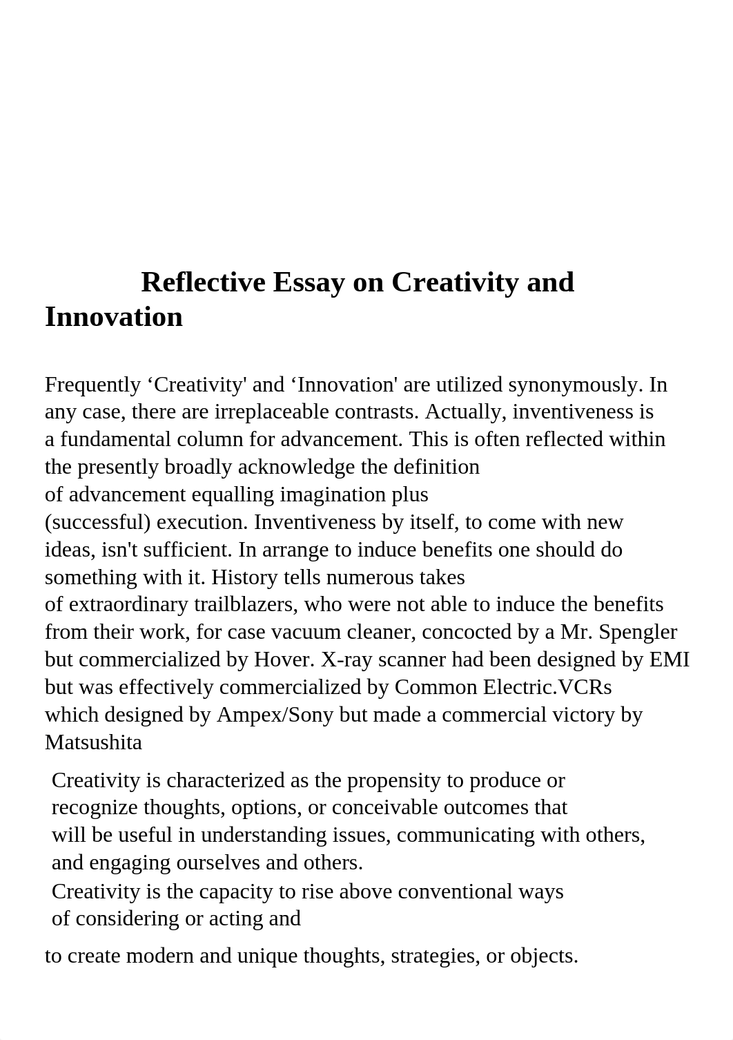 Creativity and Innovation for Business manish.docx_dhoo6ild79w_page2