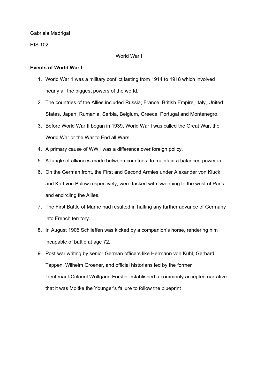 World War I _Bullet Points_.pdf_dhowrhl8qwe_page1