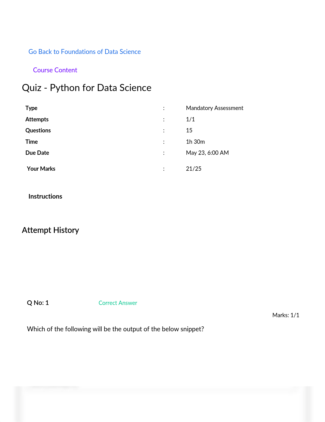 Quiz - Python for Data Science_ Foundations of Data Science - Great Learning.pdf_dhp3hb9nsd2_page1
