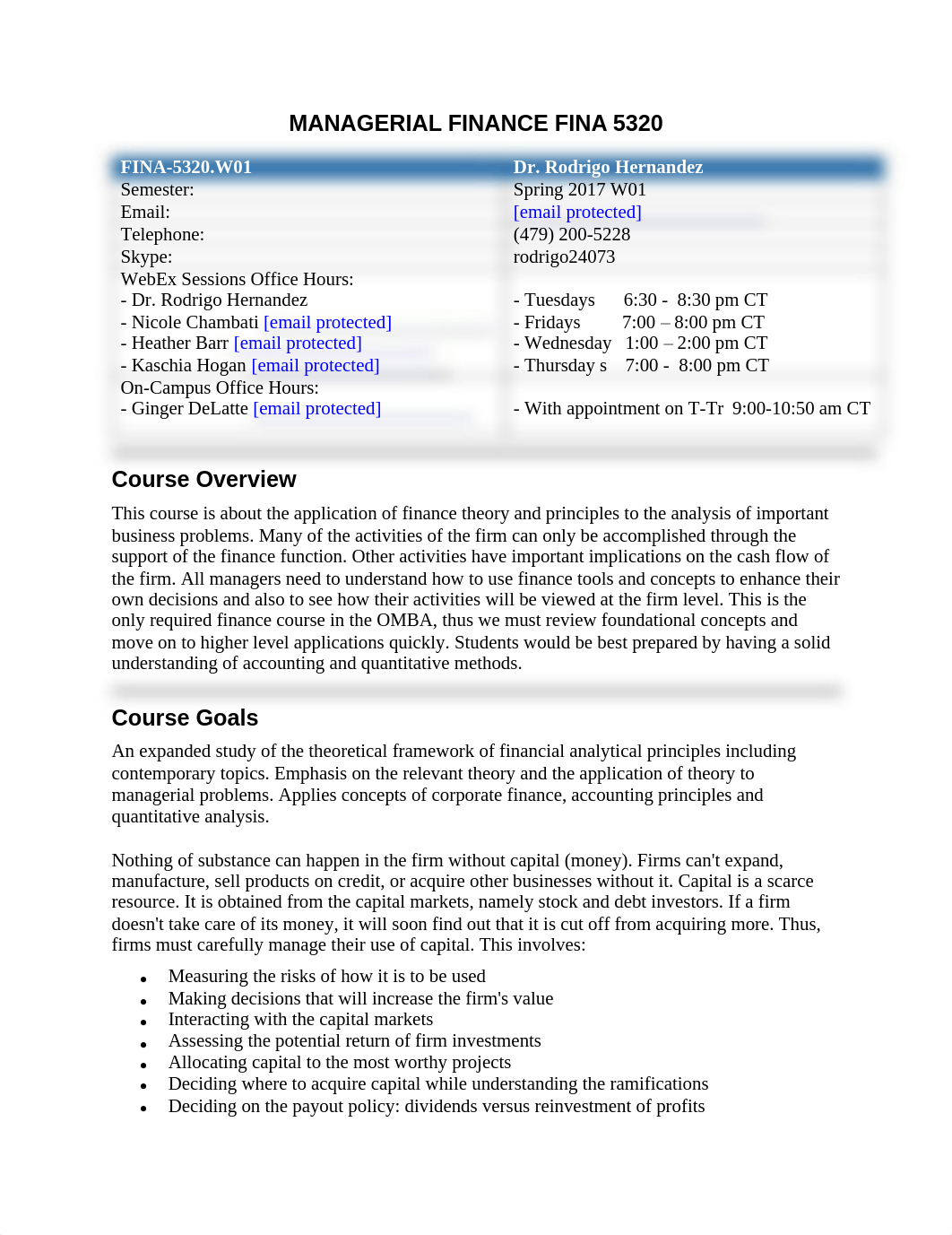 MANAGERIAL FINANCE FINA 5320 Syllabus SPRING 2017_dhpg1sfgj3d_page1