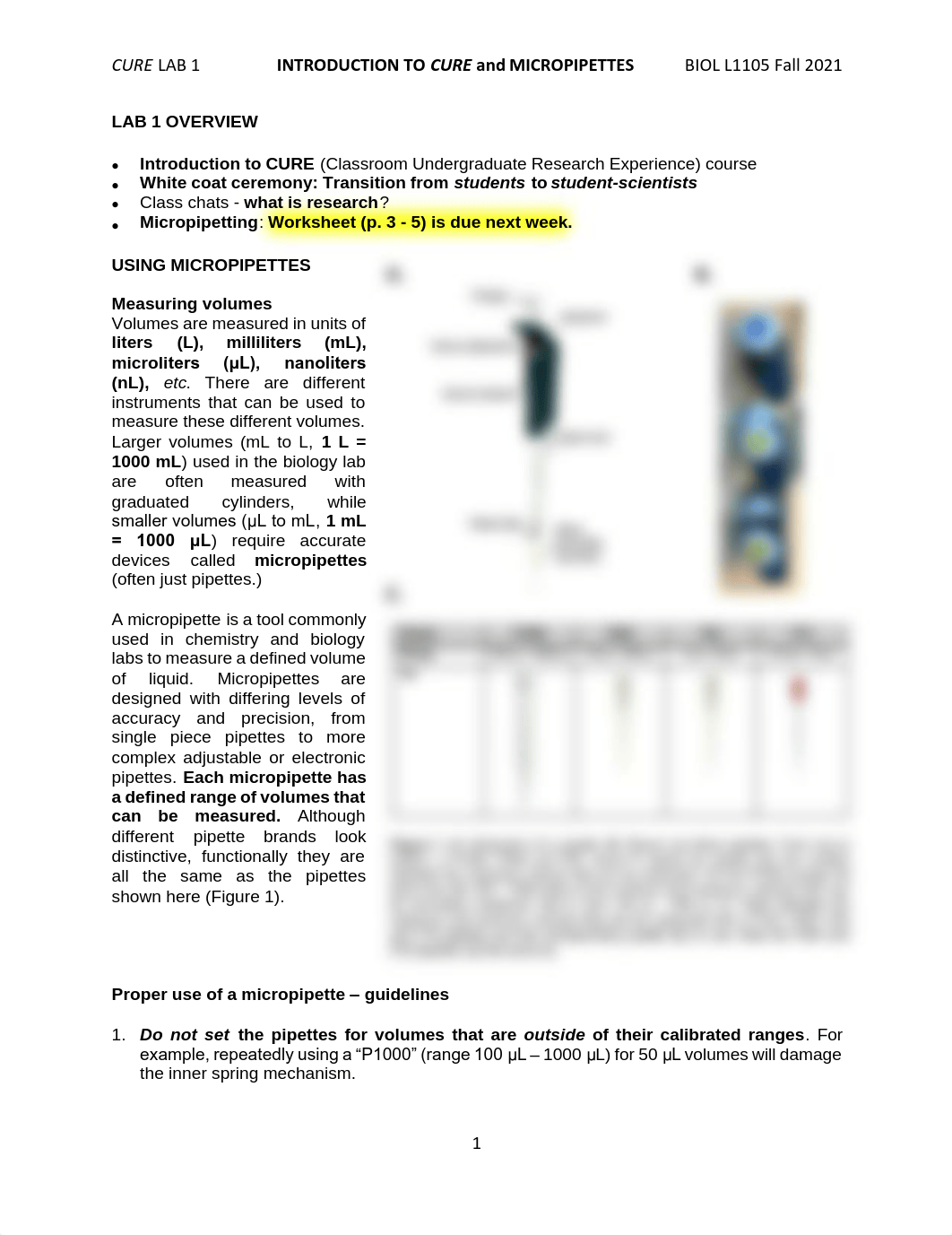 CURE lab 1 Micropipettes F21.pdf_dhpo339sybz_page1