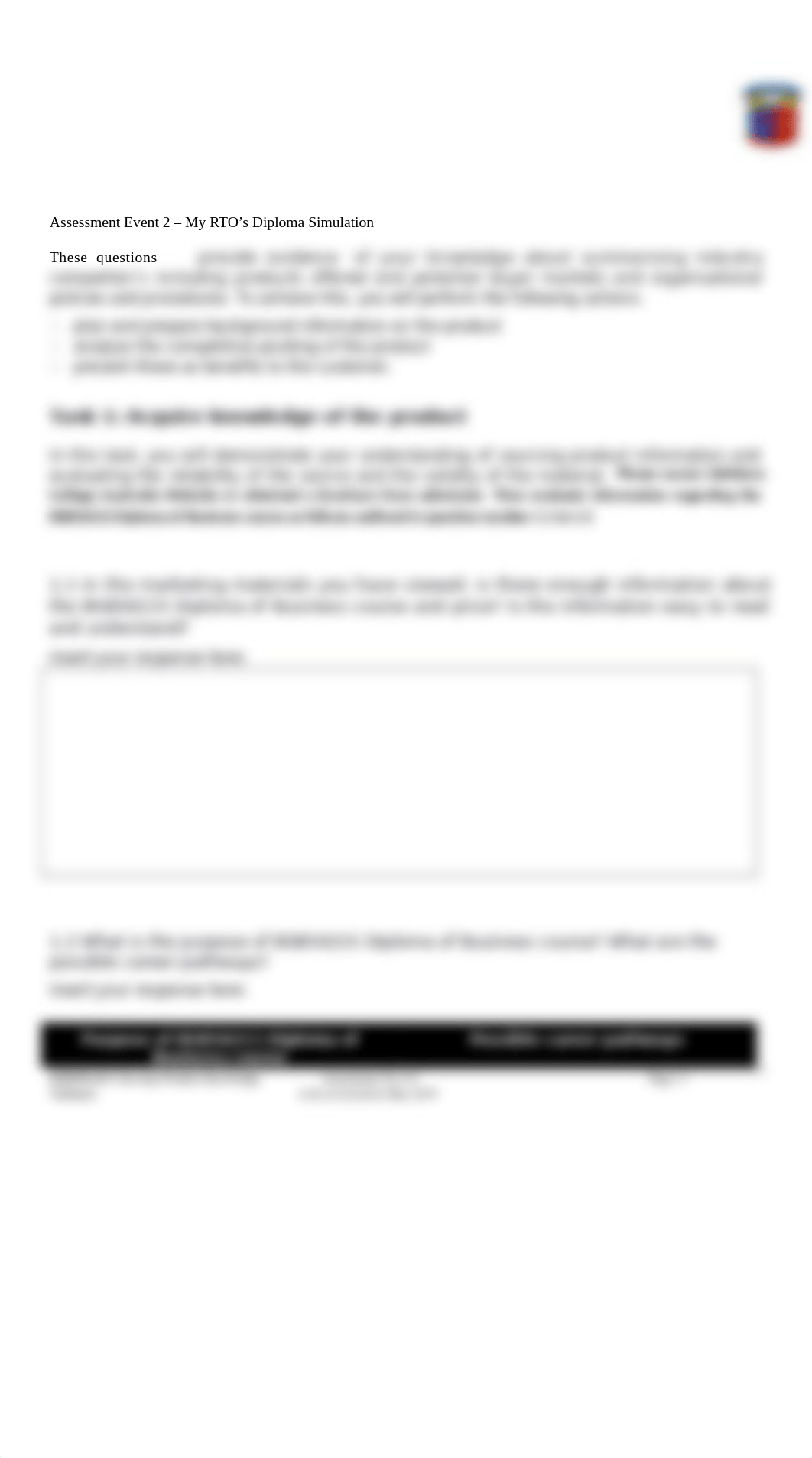 Student Assessment Workbook BSBPRO401 Develop Product Knowledge.docx_dhq6n8lhf4t_page3