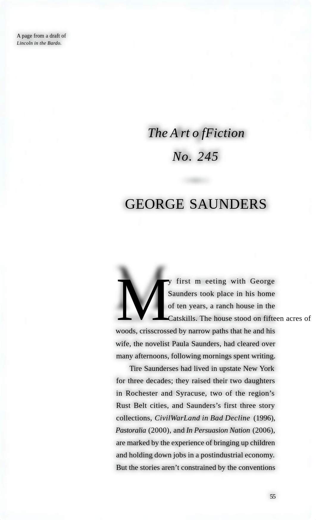 George Saunders - Art of Fiction 245.pdf_dhqrmtm21zt_page1