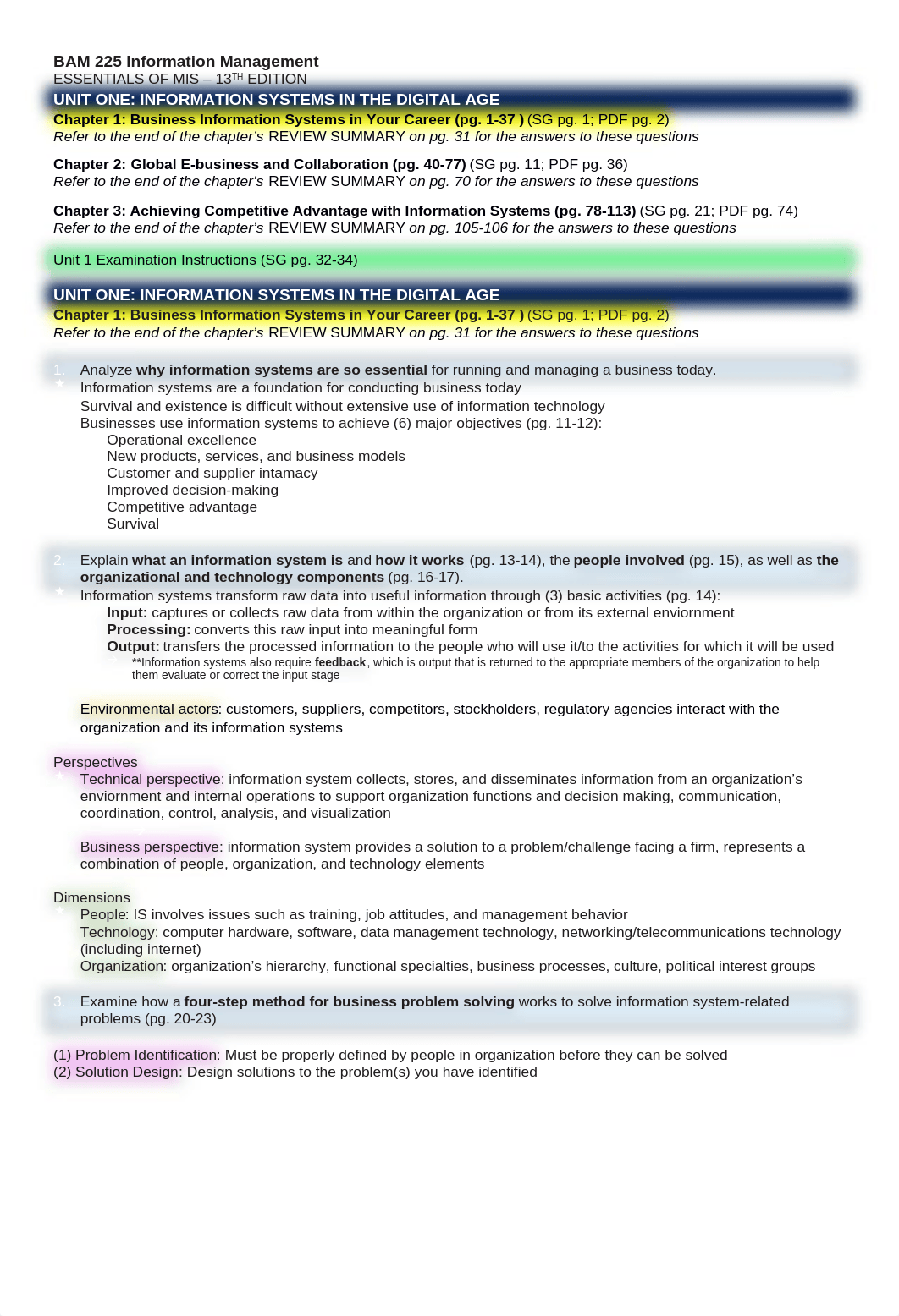 BAM 225 - Information Management Chapter Textbook Reading Notes.docx_dhrb9b7hjjn_page1