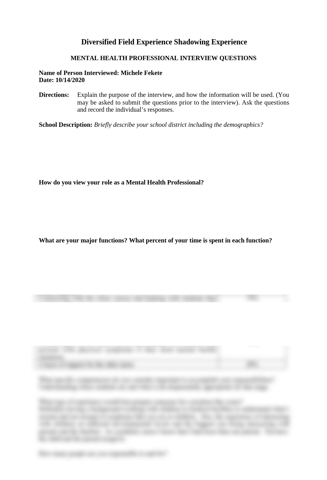 Mental Health Professional Diversified Field Experience Shadowing Experience.docx_dhrdd3qfbc3_page1