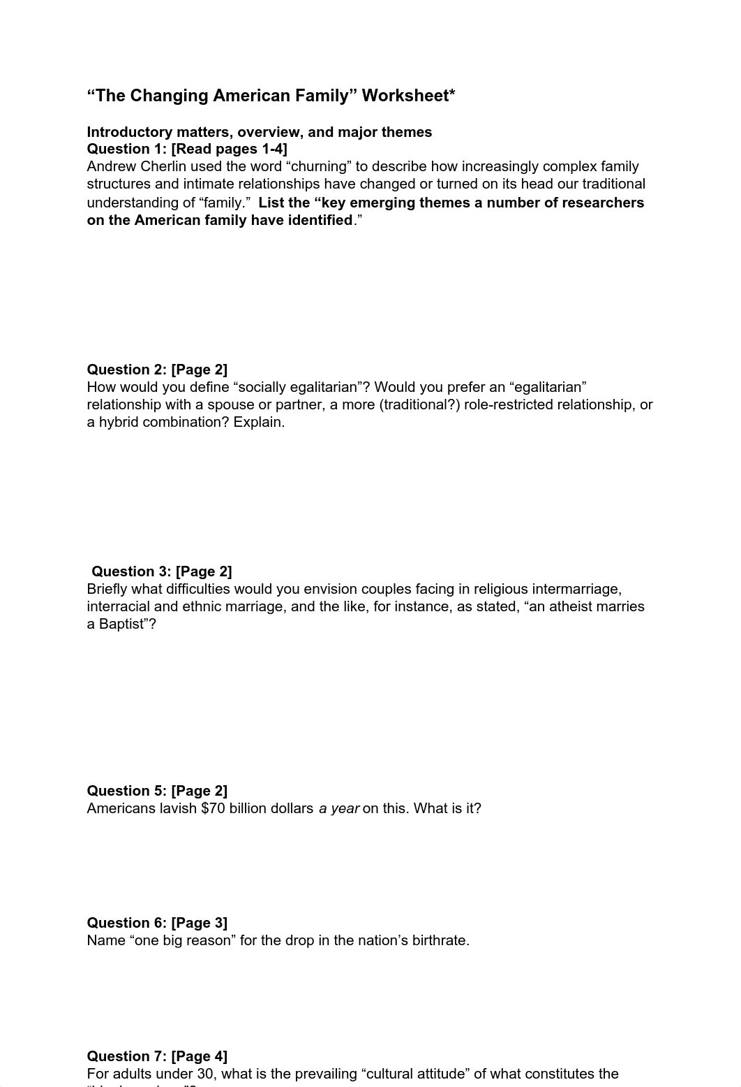 The Changing American Family WORKSHEET.pdf_dhs3avydyhi_page1