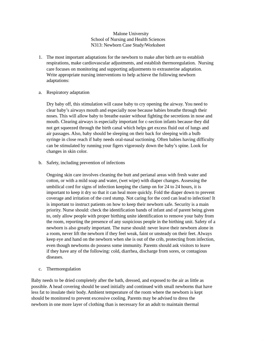 N313 Newborn case study - notes_dhs925rlo7b_page1