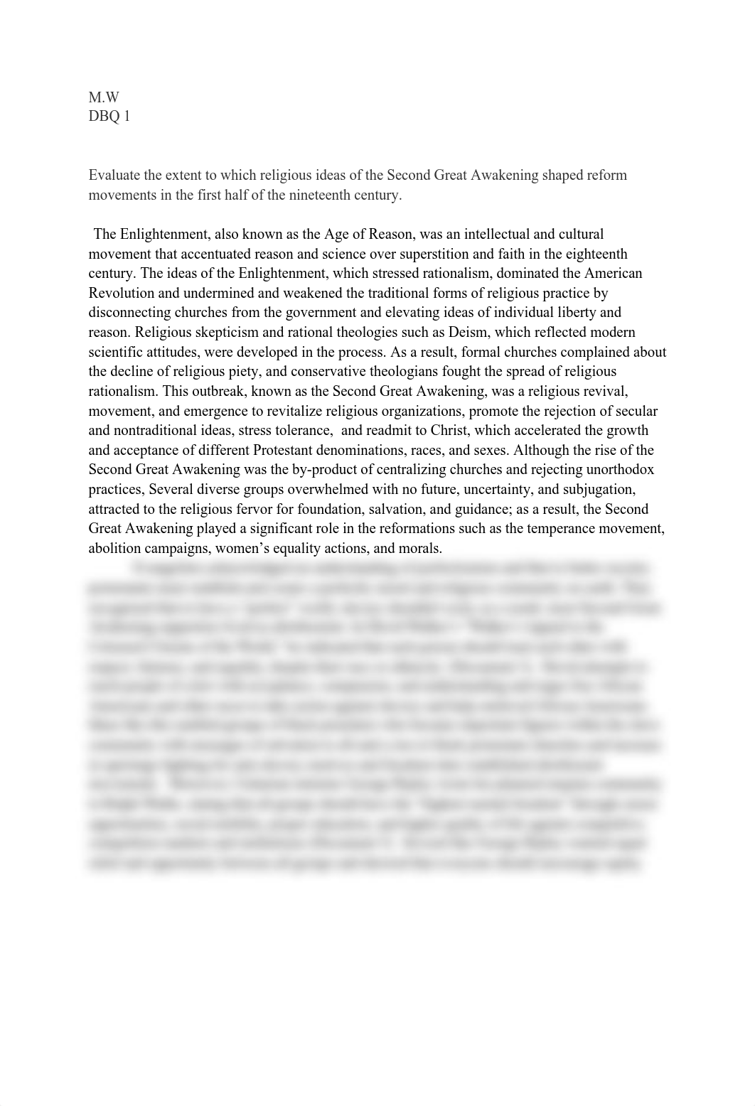 DBQ _ Evaluate the extent to which religious ideas of the Second Great Awakening shaped reform movem_dhs9p9etseb_page1