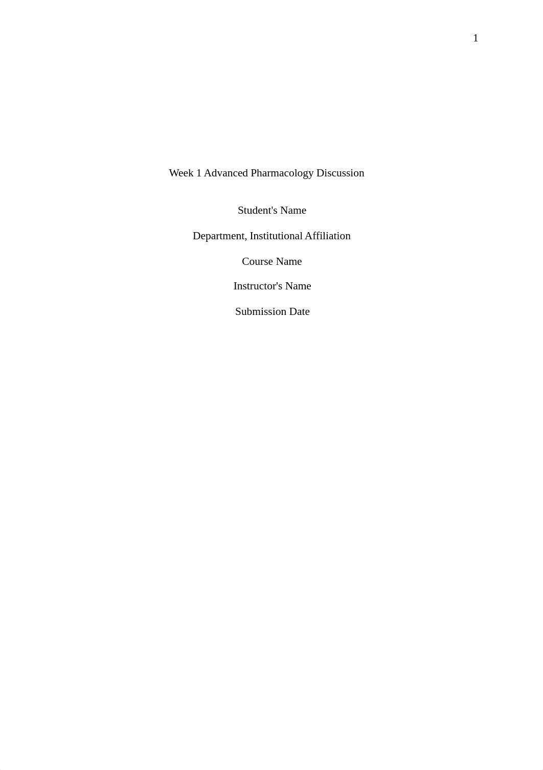 Week 1 Advanced Pharmacology Discussion.docx_dhsl6czmhvy_page1