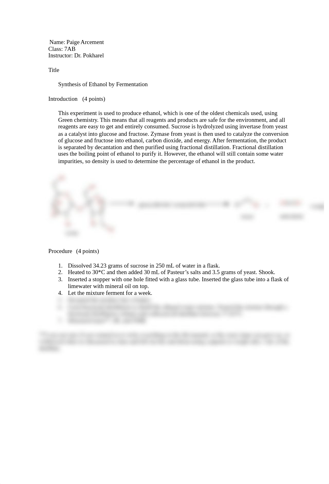 Ethanol Synthesis Lab Report - Paige Arcement.docx_dhszsjiikdr_page1