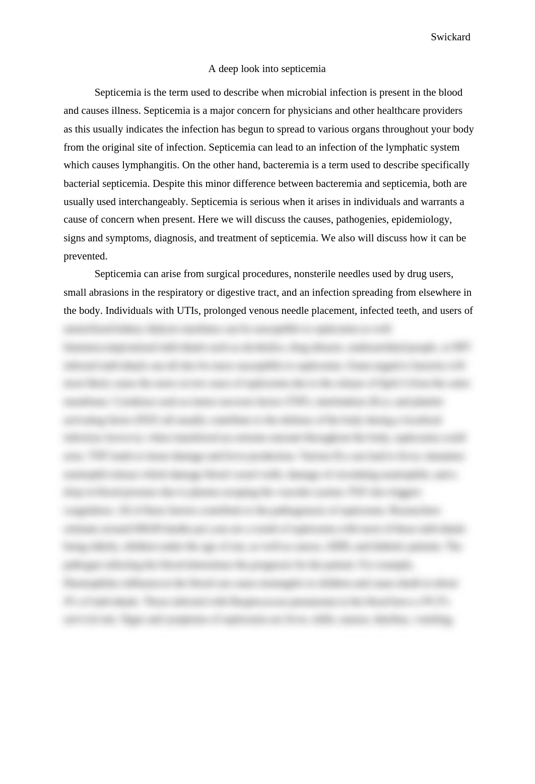 Microbiology Module 8 Septicemia Mini Essay .docx_dht2x0xrjr5_page1