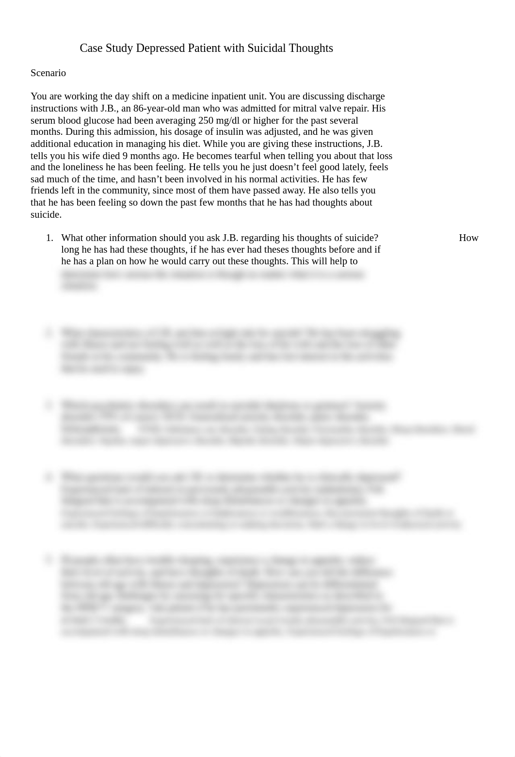 Case Study Depressed Patient with Suicidal Thoughts wo answers.docx_dhu1mse2sn8_page1