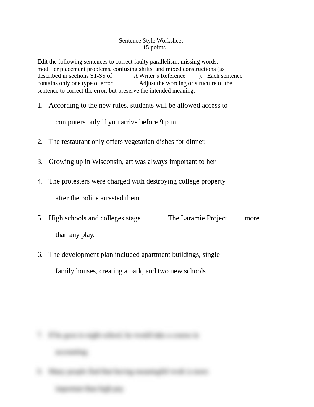 Assignment - Sentence Style Worksheet (1).docx_dhuf6qyfirm_page1