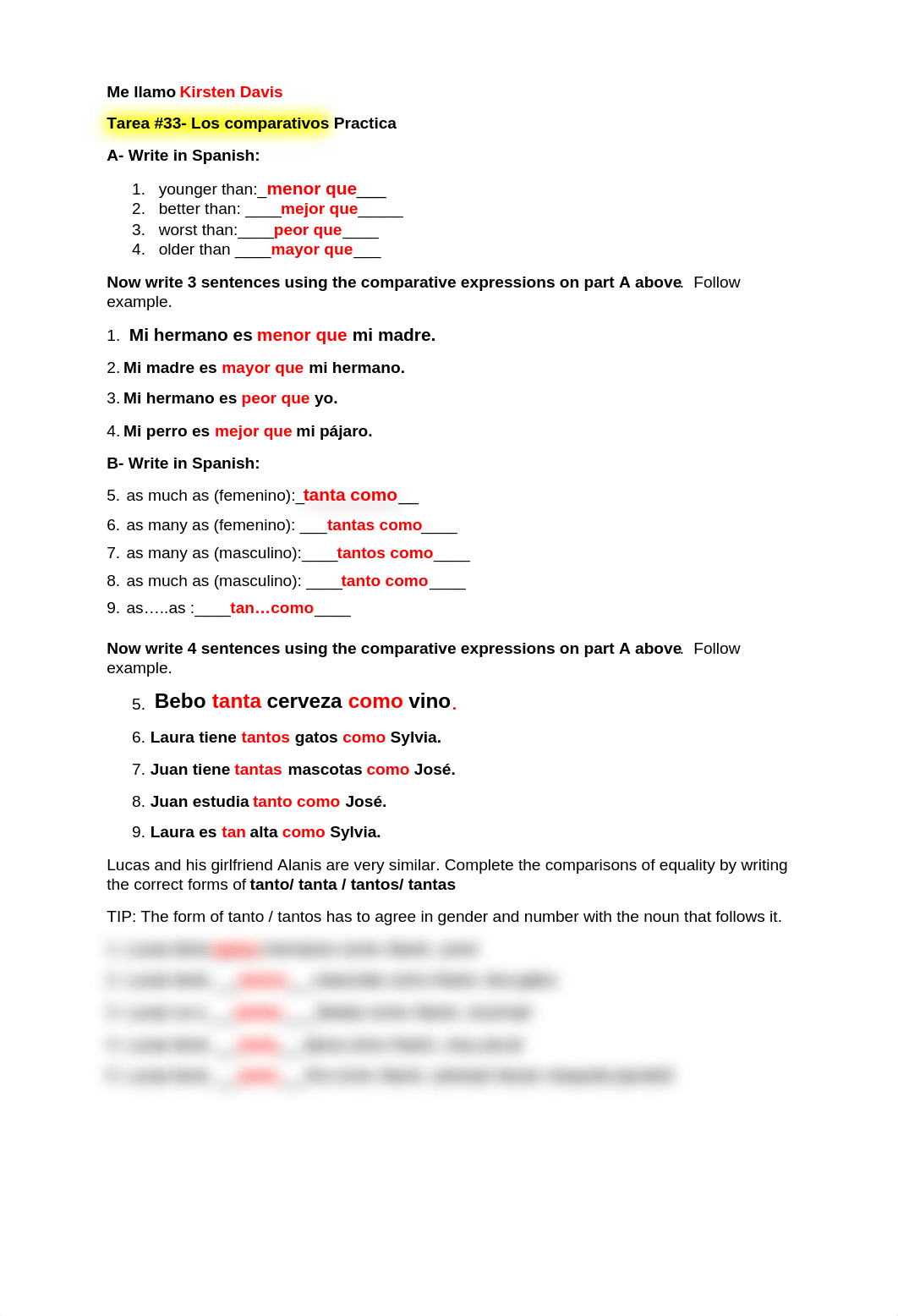 TAREA #33 Los comparativos Practica - Kirsten Davis.docx_dhuio4jiajk_page1