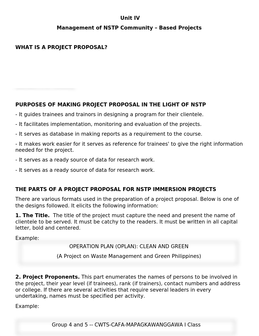 Unit IV Management of NSTP Community - Based Projects.docx_dhup7rfr6xj_page1