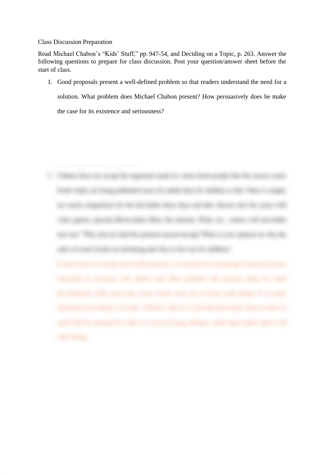 Class, Discussion Preparation, Michael Chabon's 'Kids' Stuff'(2) copy.pdf_dhv1w0vsgd6_page1