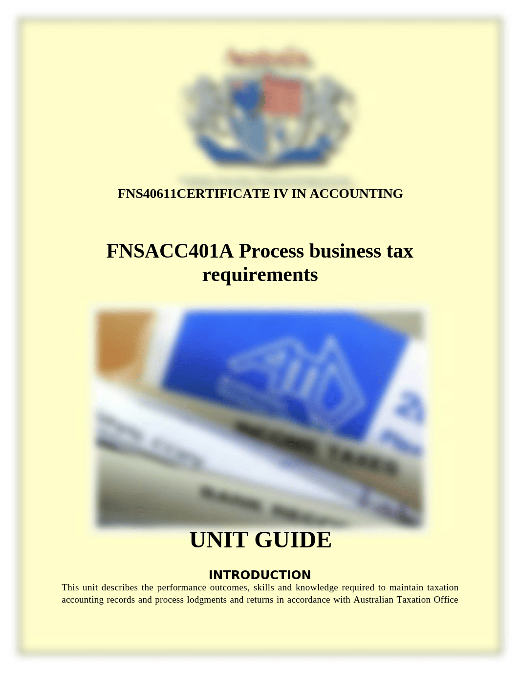 Unit guide-FNSACC401A Process business tax requirements_dhvkyb2qbp5_page1