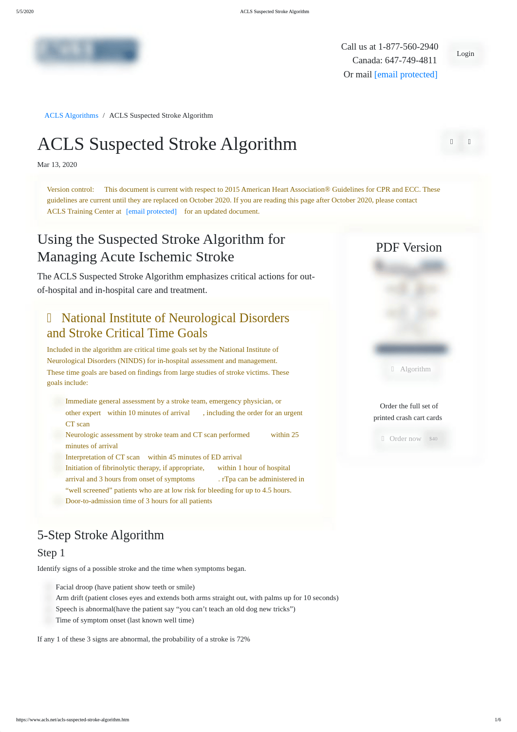 ACLS Suspected Stroke Algorithm.pdf_dhvoxnwm379_page1