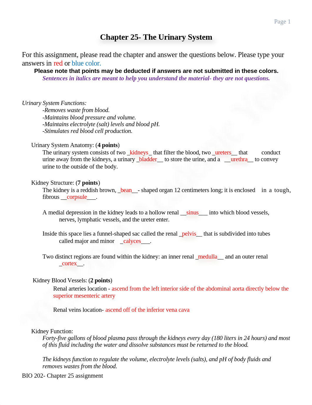 Chapter 25- The Urinary System Assignment.doc_dhvqi863nm8_page1