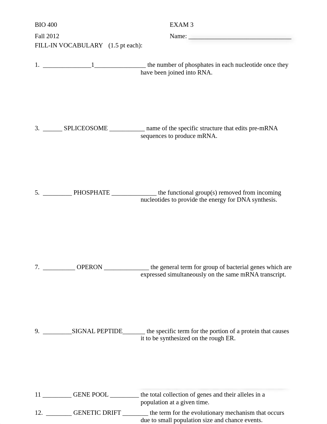 BIO 400 Exam 3 F12 Key_dhvrmzsxkk6_page1