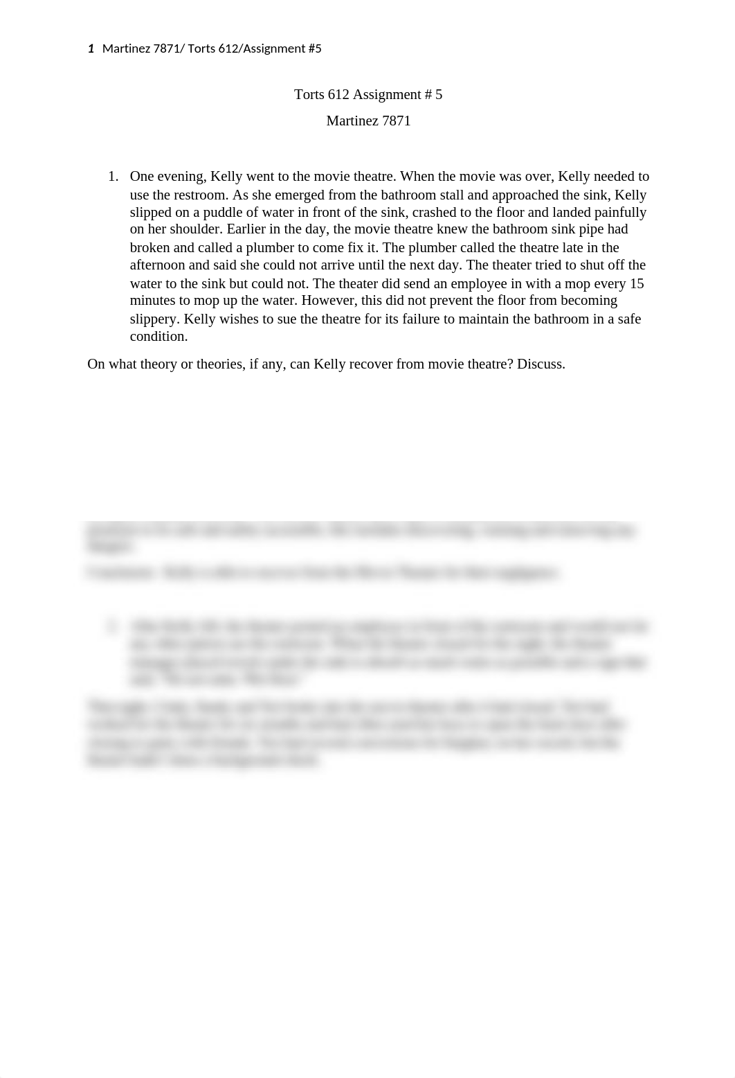 Torts 612, Assignment # 5 Martinez, #7870.docx_dhvxlw1u1xf_page1