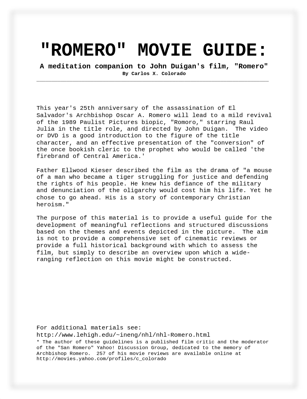 romeromovieguide (1).doc_dhw4canbnhk_page1