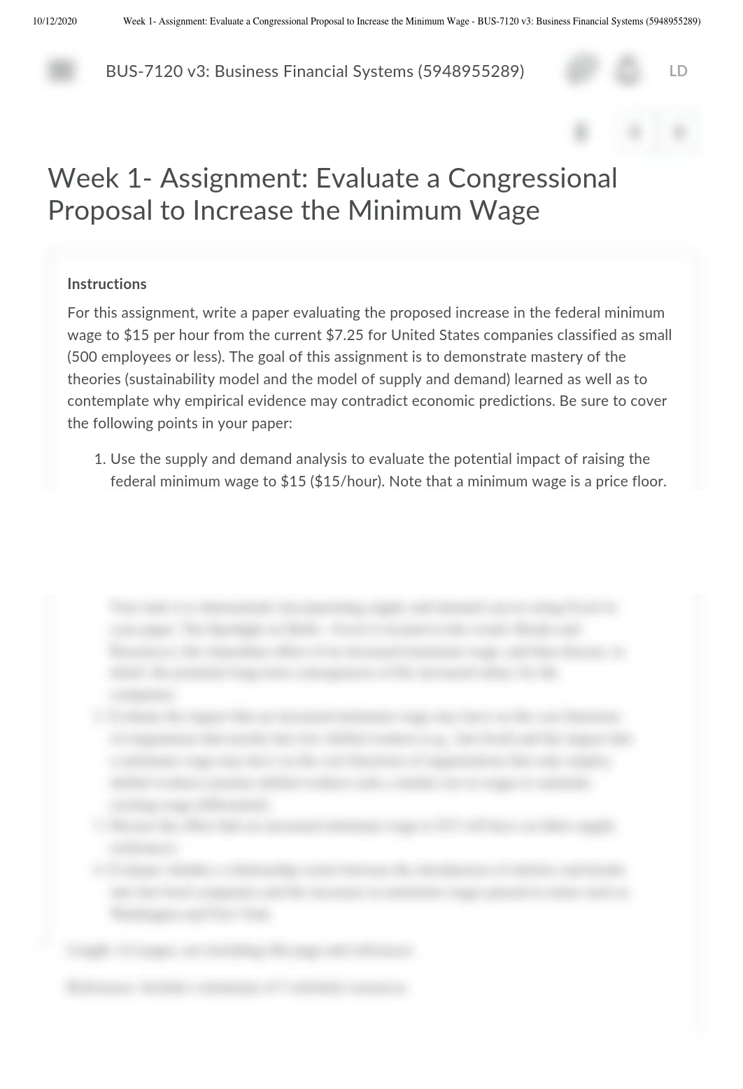 Week 1- Assignment_ Evaluate a Congressional Proposal to Increase the Minimum Wage - BUS-7120 v3_ Bu_dhwkbsik2km_page1