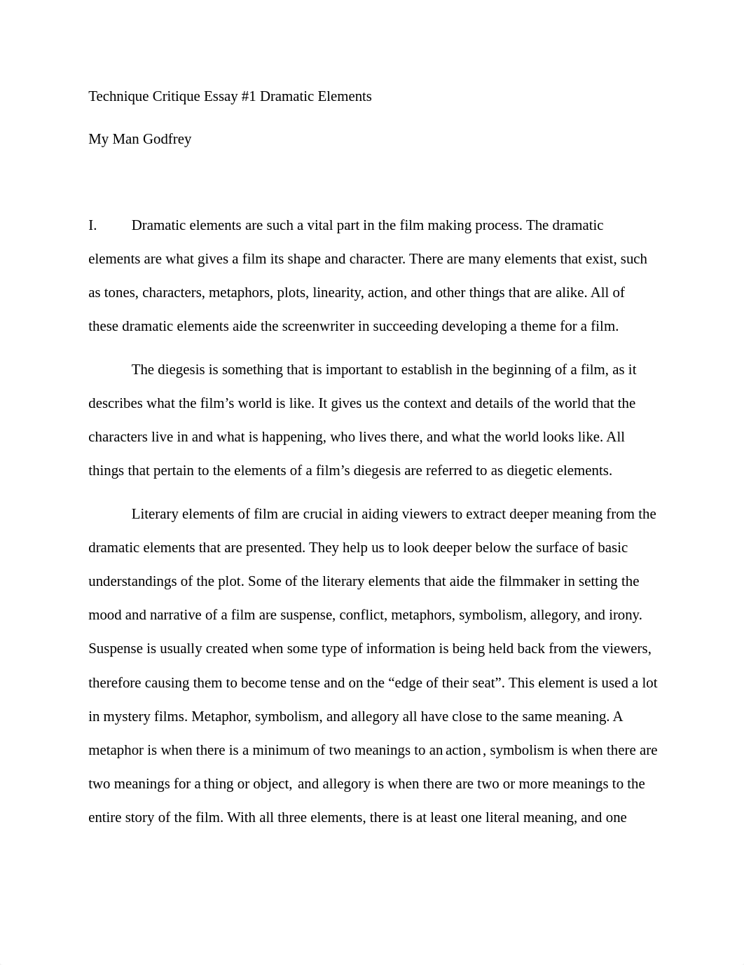 Technique Critique Essay #1-Dramatic Elements.docx_dhwmnaz6pny_page1